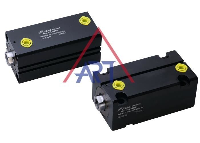 Lỗ khoan 63mm 80mm 100mm Thép Carbon Xi lanh thủy lực nhỏ gọn Glange chân với 2 rãnh cảm biến
